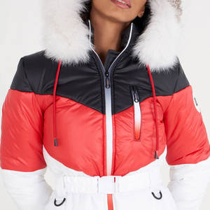 Ensemble de survêtement coupe-vent tendance et respirant, 2 pièces, haute imperméabilité, coupe-vent, imprimé, pour snowboard et ski, avec capuche, pour l'hiver - Product Image 4