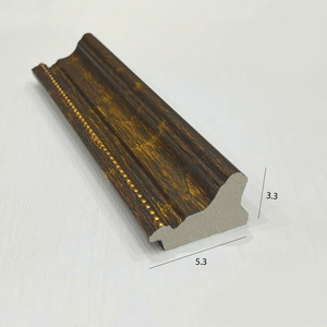 Contemporary Style PS Polystyrene Adjustable Wide <b>Border</b> Picture Frame Moulding Natural <b>Wood</b> Grain OEM Custom Factory Wholesale - Product Image 6