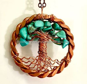 Collar de Cobre Ecológico con Forma, Diseño Moderno Hecho a Mano - Regalo de Aniversario para Mujer, Decoración de Bodas, Artesanía - Product Image 2