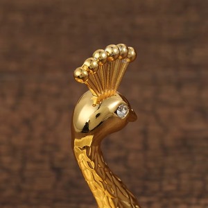 ชามเสิร์ฟโลหะลายขนนกยูงขายดีที่สุด ชามเสิร์ฟขนมและของหวาน ชามเหล็กอเนกประสงค์สำหรับใส่ช็อกโกแลตและลูกอม - Product Image 2