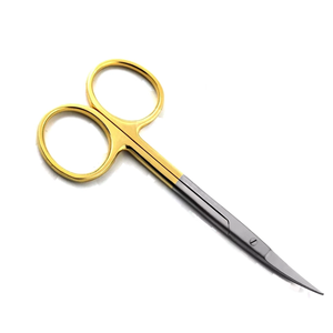 Gran Oferta: Nuevo Set Profesional de 5 Piezas de Tijeras Quirúrgicas Dentales Curvas TC Iris Alemanas de 4.5 Pulgadas, de Acero Inoxidable de Precisión Max - Product Image 6