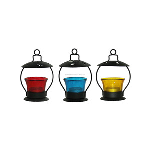 <b>Metal</b> Wire Wall Mounted Votive <b>Candle</b> <b>Holder</b> With <b>Black</b> Powder Coating Finishing Eight Votive Cups For Home Decoration - Product Image 2