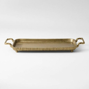 Bandeja Rectangular Metálica para Servir, Diseño Elegante y Resistente, para Fiestas, Vajilla para el Hogar, Plato para Servir, Bandeja para Servir en Hoteles y Catering - Product Image 1