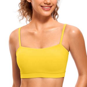 Soutien-gorge de sport anti-choc Logo personnalisé Vêtements sans manches Stringer Gym Yoga Débardeurs pour femmes Fitness Workout Soutien-gorge de sport confortable - Product Image 1