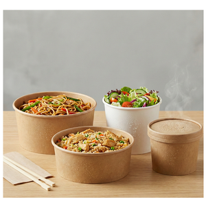 Tazones Redondos de Bambú Ecológicos Reutilizables, Tazón de Madera Natural para Sopa, Ensalada y Arroz para Uso en el Hogar, Cocina, Restaurantes y Servicios de Catering - Product Image 3