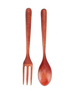 Juego de tenedores de madera para ensalada a bajo costo - Utensilios de mesa de madera natural para bodas, bajo MOQ - Product Image 5