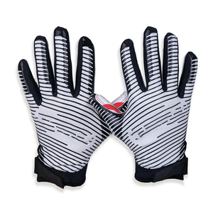 Gants de football américain 7v7 pour receveur, en néoprène et gel de silicone, doigts entiers, haute qualité, personnalisables, durables, antidérapants, pour jeunes - Product Image 4