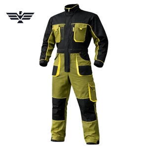 Combinaison de travail industrielle robuste, combinaison de mécanicien, uniforme de sécurité multi-poches, nylon durable, haute visibilité, imperméable, unisexe - Product Image 1