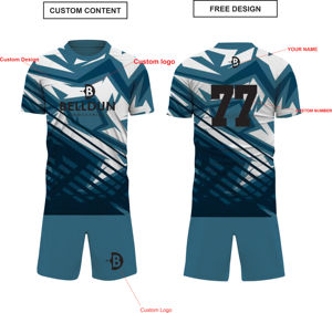 Conjunto de Jersey Deportivo Clásico Gris Personalizado, Pantalón Corto 100% Poliéster, Nueva Llegada, Uniformes de Fútbol con Logotipo Personalizado por Sublimación - Product Image 6