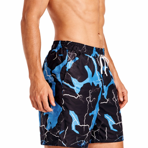 Shorts de bain imprimés à séchage rapide pour hommes, shorts de plage légers avec cordon de serrage, respirants, pour l'été, le surf, la natation, les vacances - Product Image 2