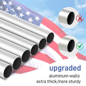 Kit Asta Portabandiera Sezionale in Alluminio Extra Spessa da 30FT, Resistente, 5x3, Confezione Scatola Pennant USA per Montaggio a Terra - Product Image 4