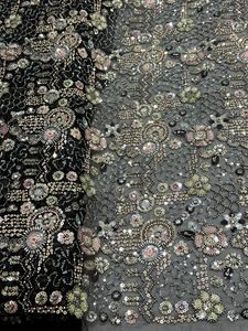 <b>Top</b> Demanded Handwork Beads Imported Tulle Fabric For Luxury Bridal Wedding Gowns And Evening Dresses Available for Sale - Product Image 2