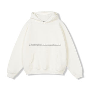 เสื้อสเวตเตอร์แบบสวมหัวสำหรับผู้ชายเสื้อสเวตเชิ้ตผ้าฟลีซหนาสีทึบซับในสำหรับฤดูหนาวฤดูใบไม้ร่วงแบบกำหนดเองได้ - Product Image 1