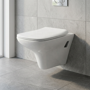 Luxury Gold Color Wall Hung Toilet Rimless <b>Ceramic</b> Water Closet Modern Wall Mounted WC <b>Pan</b> For Bathroom - Product Image 5