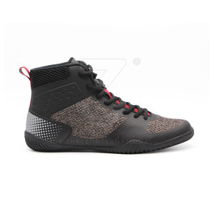 Zapatos de Boxeo Deportivos Premium, Parte Superior de Cuero, Cierre de Velcro, Diseño Ligero, Soporte de Caña Alta, Parte Superior Transpirable, Suela Flexible - Product Image 2