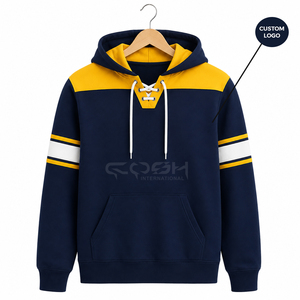 เสื้อฮู้ด Cosh International Sorority Sisterhood สีกรมท่า-เหลือง แบบลำลอง มีกระเป๋าและเชือกผูกด้านหน้า - Product Image 5