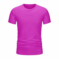 T-shirt pour homme en tricot uni à manches courtes, col rond, coupe classique, style décontracté, streetwear, design de logo personnalisé, respectueux de l'environnement