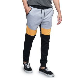 <b>Men's</b> Color Blocked <b>Jogger</b> Sweatpants Winter Outdoor Sports Gym Training Workout Sweat Pants - Product Image 1