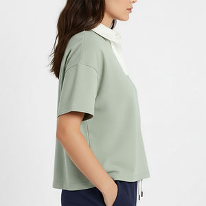 <b>Women</b> Hot Selling Casual Wear <b>Women's</b> Golf <b>Polo</b> <b>Shirts</b> Wholesale Affordable Price Classic Fit Solid Color <b>Polo</b> <b>Shirts</b> - Product Image 2