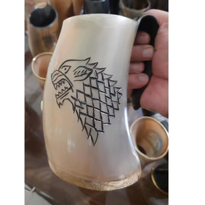 Jeu de tasse en résine viking Retro Thrones gobelet set Huaqi GTA0101 intérieur en acier inoxydable résine tasse bière collection - Product Image 2