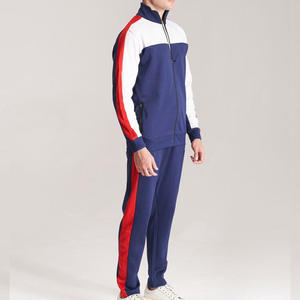 Ensemble de survêtement sportif pour homme, personnalisé avec logo, en polyester respirant, coupe décontractée et épaisse - Product Image 4