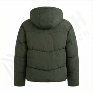 Veste matelassée en toile unisexe personnalisée de haute qualité pour l'hiver avec impression intégrale fantaisie, doublure en bambou de luxe, style motard - Product Image 3