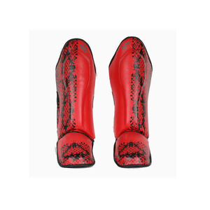 Protège-tibias personnalisables en cuir élastique, EVA et PU, durables et confortables pour l'entraînement de Muay Thai et de Kickboxing - Product Image 5