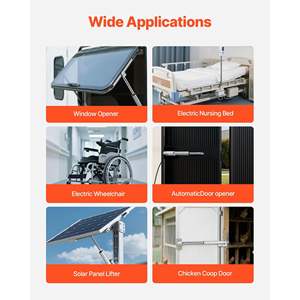 محرك خطي مقاوم للماء IP65 بجهد 12 فولت مع أقواس تثبيت 6 بوصات، قوة 675 رطل/3000 نيوتن، سرعة حركة 0.2 بوصة/ثانية، مناسب للاستخدام الخارجي - Product Image 6