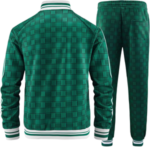 Unisex White Green <b>Track</b> <b>Jacket</b> Full Sleeve Zipper Fly Side Pockets Breathable Sporty Design Autumn Wear Adult Regular Fit - Product Image 6