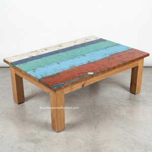 Wholesale Eco-Friendly Durable Wooden <b>Rustic</b> <b>Coffee</b> <b>Table</b> Handcrafted Minimalist Antique Industrial Knockdown Living Room - Product Image 3