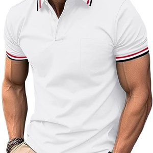 Polo de Manga Corta para Hombre, Transpirable, de Punto, Informal, Uniforme de Golf y Tenis, Servicio OEM - Product Image 2