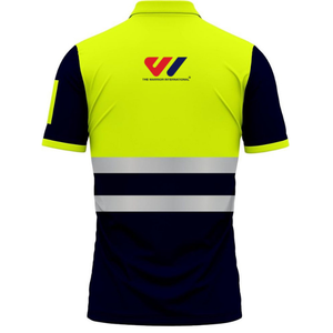 Camiseta Polo de Alta Visibilidad, Uniforme de Trabajo Transpirable de Poliéster, Color Personalizado, Servicio OEM, Unisex, Certificación CE, Digital - Product Image 4