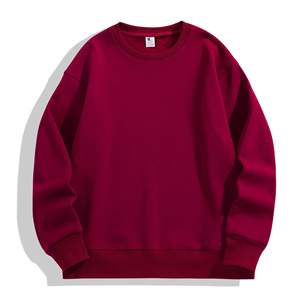 ผู้ผลิต OEM ผู้จัดจำหน่าย เสื้อสเวตเชิ้ตสตรีทแวร์แบบกำหนดเอง ขายส่ง ผ้าฝ้ายฟลีซหนานุ่ม คอกลมเรียบๆ ไม่มีลาย - Product Image 4