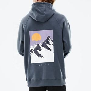 Sweat à capuche imperméable personnalisé avec logo pour homme, en polaire thermique, pour le snowboard, les sports d'hiver en plein air, sweat à capuche surdimensionné - Product Image 3