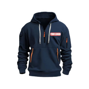 Sudadera con capucha de gran tamaño de algodón pesado de lujo de 380g para hombre, ropa de calle de invierno, sudaderas con capucha recortada, técnica de lavado sólido - Product Image 4