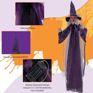 Décoration suspendue pour Halloween avec phrases préenregistrées - Product Image 5