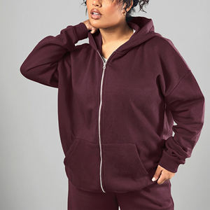 Nuevas Sudaderas con Cremallera Frontal para Mujer, de Moda, Calidad Premium, 360GSM, Oversize, para Otoño e Invierno, Estilo Casual, Holgadas y Personalizables - Product Image 2