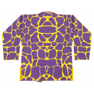 Conjunto de Kimonos de BJJ con Estampado de Jirafa Morado y Amarillo, Chaqueta de Jiu-Jitsu Brasileño MMA, Serigrafiado, 100% Algodón para Adultos Unisex - Product Image 5