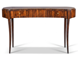 Traditional Rosewood <b>Console</b> <b>Table</b> With <b>Storage</b> Drawer And Leg Base For Hallway Or Living Room Furniture - Product Image 2
