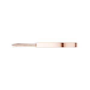18K Rose Gold Lab Grown Diamond Luxury Rose Gold CZ Diamond Open Cuff Bracelet for <b>Men</b> Women Stainless Steel Minimalist <b>Bangle</b> - Product Image 4