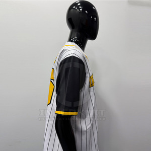 New Arrival Men's Summer Breathable Short Sleeve <b>Baseball</b> Jersey Custom Name Printed 100% Polyester Fabric Best Price - Product Image 3