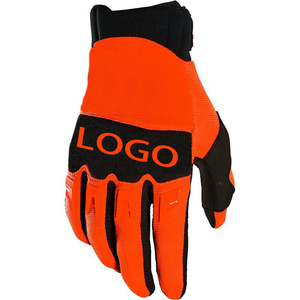 Gants de course coupe-vent en cuir à imprimé squelette, pour activités de plein air, motocross, unisexe, avec sangle de poignet réglable, antidérapants - Product Image 4