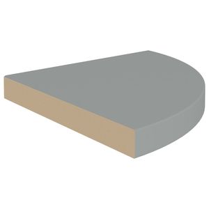2 pezzi 13.8 grigio "x13.8" x1.5 "MDF angolo galleggiante parete scaffali da esposizione 2 pezzi grigio 13.8" x13.8 "x1.5" MDF flottante parete scaffali - Product Image 4