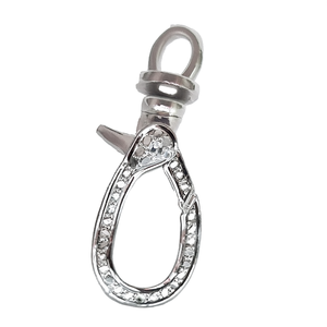 Cierre de Langosta Chapado en Plata de Ley 925 con Diamantes Pavé, Acabado Artesanal para Joyería - Product Image 3
