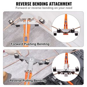 1/4-7/8 pouces de diamètre extérieur Outil de réparation de climatisation et de réfrigération HVAC à cliquet - Outil de pliage à 90 degrés vers l'avant/vers l'arrière pour 7 tubes - Product Image 5