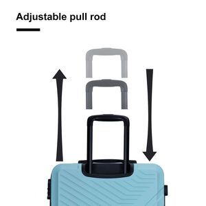 Set di bagagli leggeri in ABS 3 pezzi 20/24/28 valigia verde con ruote Spinner e lucchetto TSA due ganci inclusi - Product Image 6