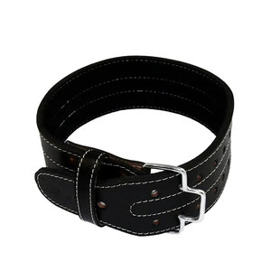 Ceinture de musculation de haute qualité en cuir de vachette respirant et durable pour l'entraînement en salle de sport et la musculation avec boucle résistante - Product Image 6