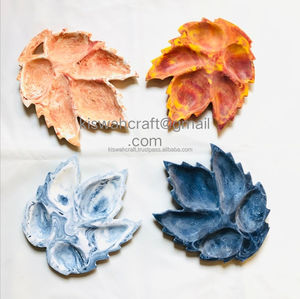 Elegante y moderna bandeja de servicio de resina de alta calidad Juego de 2 tamaño personalizado para el hogar o la cocina Bandejas de tendencia de lujo - Product Image 1