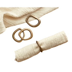 Traditional Brass Napkin Ring for Wedding Formal Dinner <b>Table</b> Enhancing <b>Table</b> Presentation Classic Luxury Napkin Holders - Product Image 1