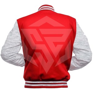 Chaqueta Letterman Personalizada de Alta Calidad para Hombre, con Cuello Alto Elegante, Diseño Personalizado, Cálida para Invierno, Estilo Urbano, Algodón/Poliéster - Product Image 4